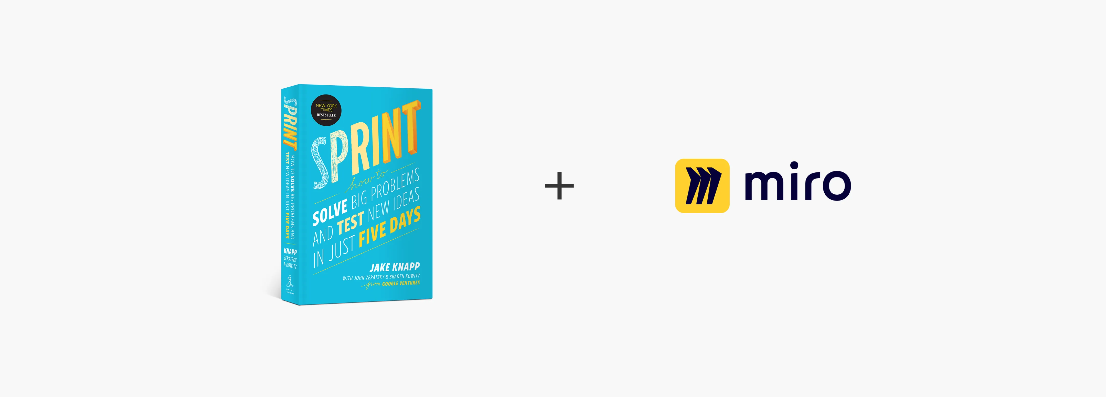 Google's standard design sprint process, run collaboratively in Miro