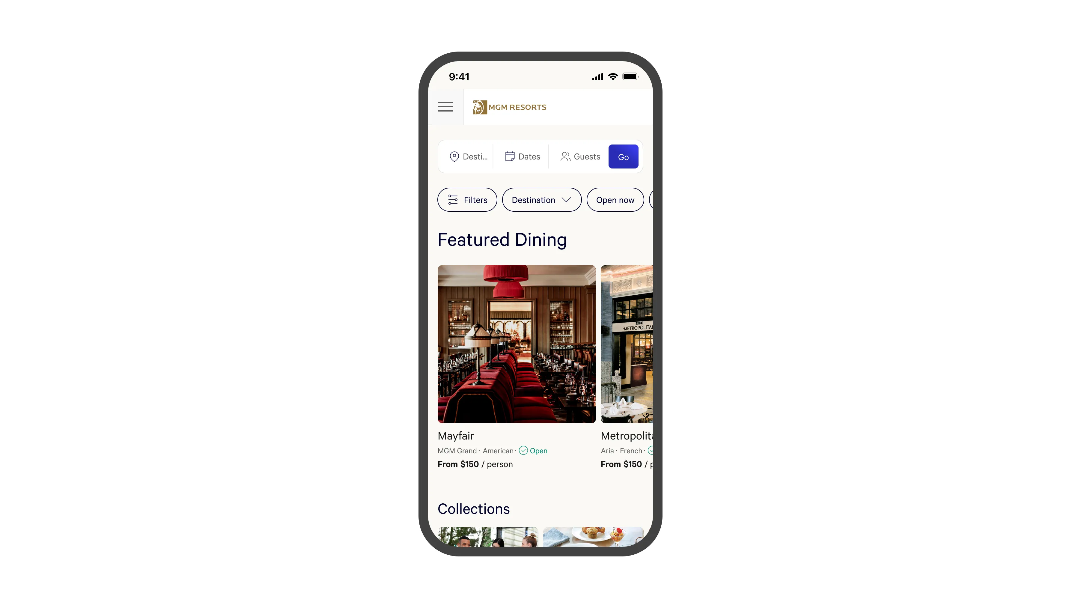 The Universal Booking Module and filter experience on a category page